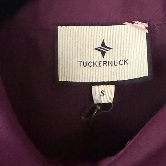 Tuckernuck Midnight Moonflower Delaney Dress Floral Purple Collared Midi Small - Picture 9 of 15